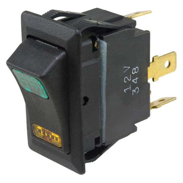  WVE® - Weather Resistant Illuminated SPDT On/Off Rocker Green/Amber Switch