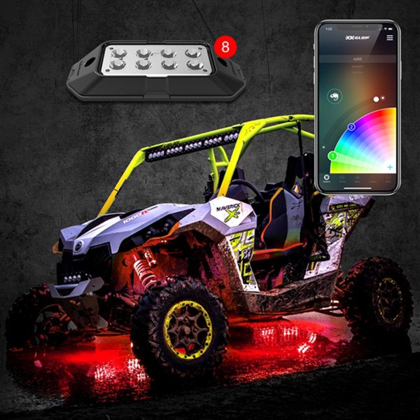  XKGlow® - XKchrome Multicolor LED Rock Light Kit