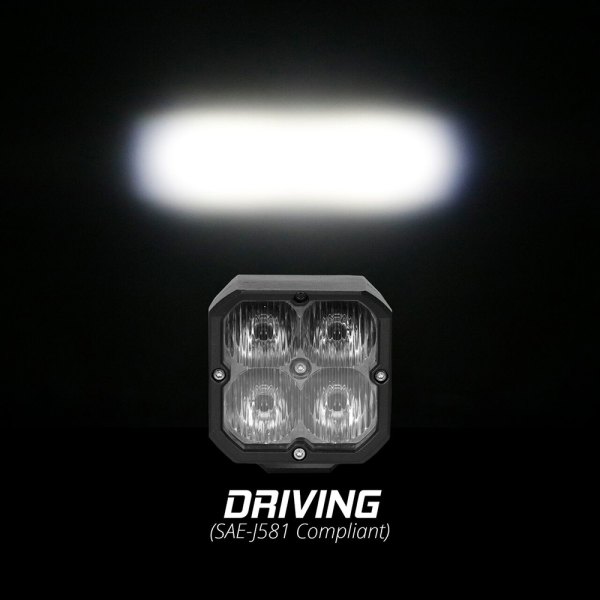 XKGlow® - XKChrome C3 Series 3" 20W Cube Driving Beam LED Light