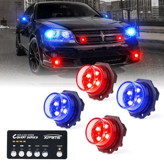 Xprite® - Covert 4 Series Hardwire LED Hideaway Strobe Lights
