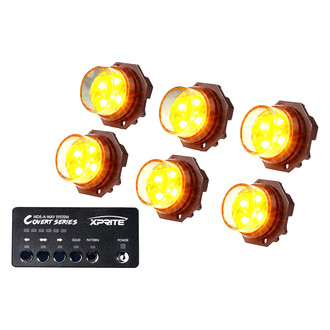 Xprite® - Covert Series Amber Hardwire LED Hideaway Strobe Lights