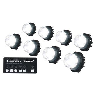 Xprite® - Covert Series White Hardwire LED Hideaway Strobe Lights