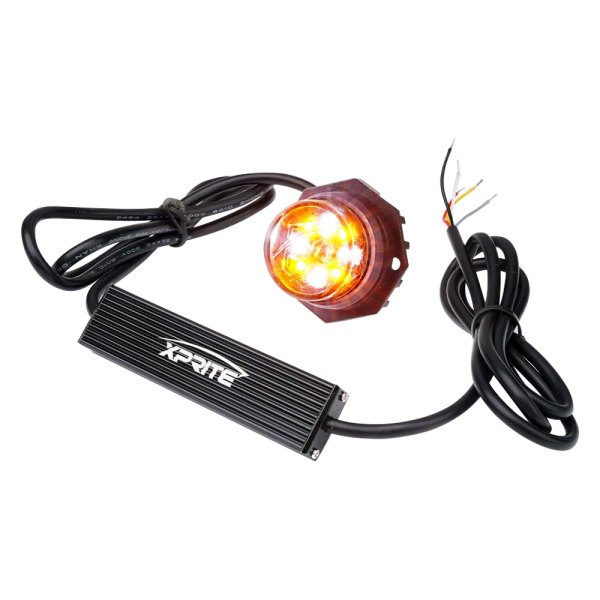 Xprite® - Conceal Series Amber/White Permanent Mount LED Hideaway Strobe Lights