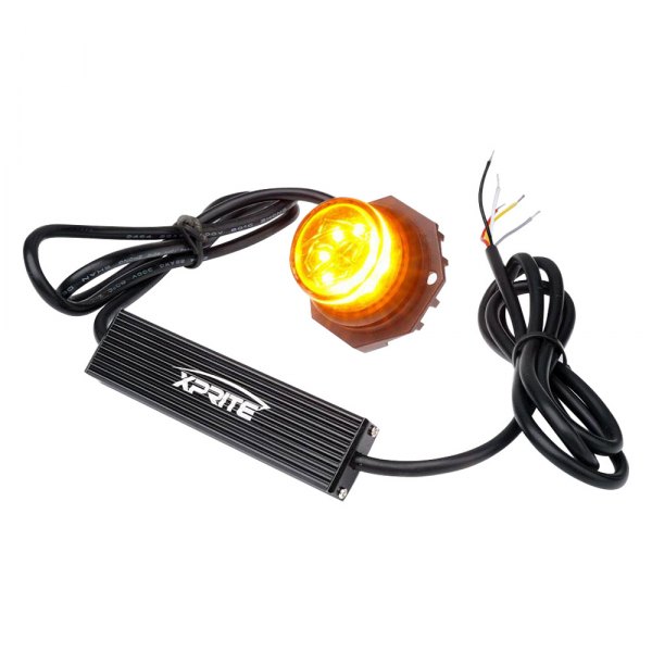 Xprite® - Conceal Series Amber Permanent Mount LED Hideaway Strobe Lights