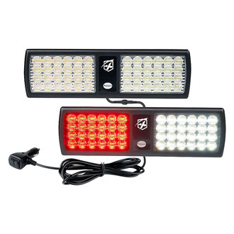 Xprite® - Agent Series 11.8" 48-LED White/Red Surface Mount Visor Light