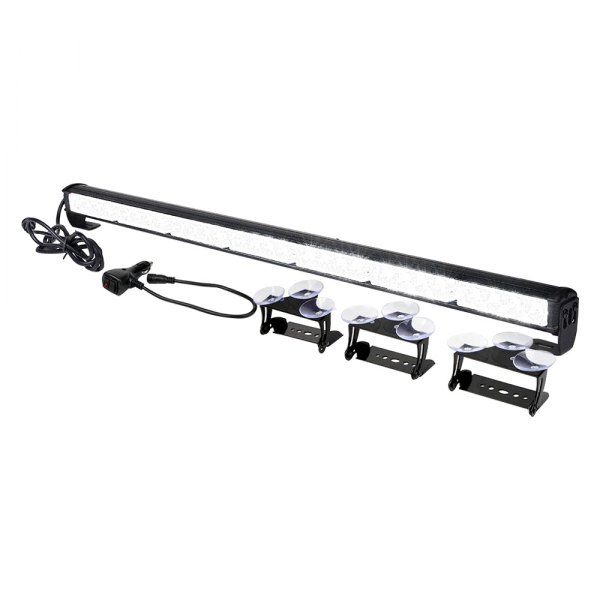Xprite® - G2 31.5" 28-LED White Suction Cup Mount Traffic Advisor Light Bar