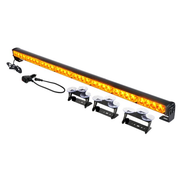 Xprite® - G2 35.5" 32-LED Amber Suction Cup Mount Traffic Advisor Light Bar