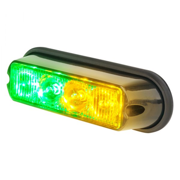 Xprite® - Marker Series 5.4" 4-LED Green/Amber Bolt-on Strobe Light