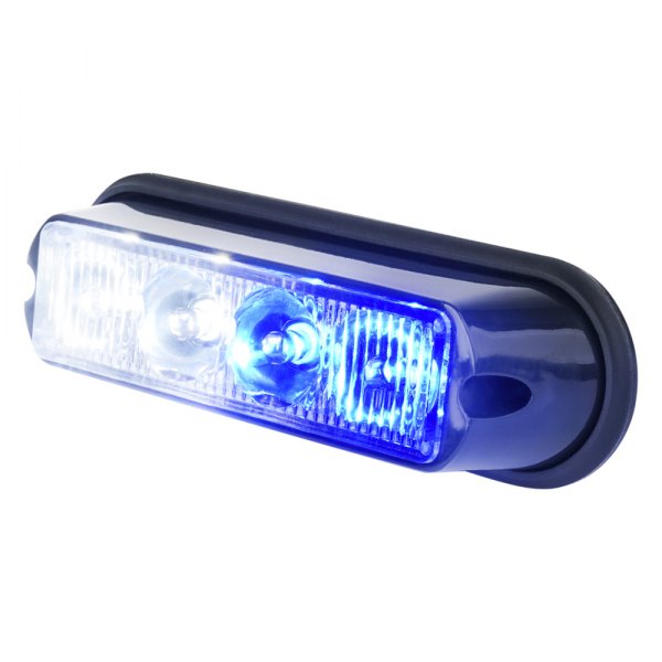 Xprite® - Marker Series 5.4" 4-LED White/Blue Bolt-on Strobe Light
