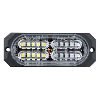 Xprite® - Squad Series 20-LED White/Blue Bolt-on Strobe Light
