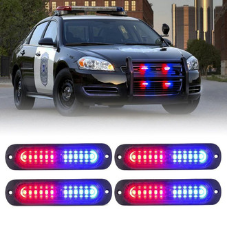 Xprite® - Alert 6 Series Red/Blue Bolt-on LED Strobe Lights