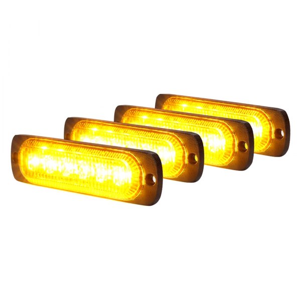 Xprite® - Alert 6 Series Amber Bolt-on LED Strobe Lights