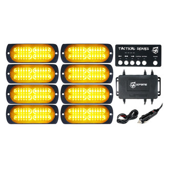 Xprite® - Tactical 24 Series 4.25" Amber Bolt-on LED Strobe Lights