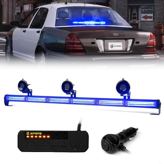 Xprite® - Warrant G2 Series 35" 6 Modules Bolt-On/Suction Cup Mount Traffic Advisor Light Bar