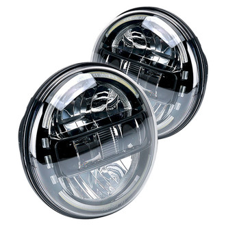 Xprite® - 7" Round Black Envision Series Halo Projector LED Headlights