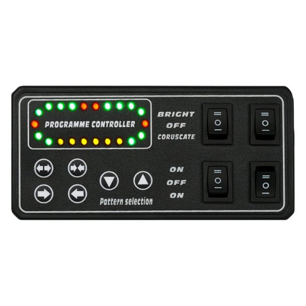 Xprite® - Black Hawk 48" White/Blue Magnet Mount LED Light Bar