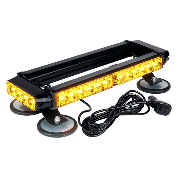 Xprite® - Pursuit Series 14.5" 32-LED Amber Magnet Mount Light Bar