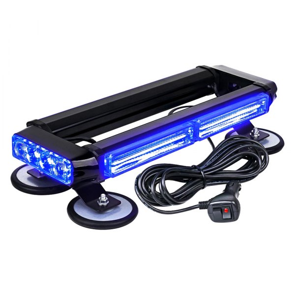 Xprite® - Pursuit COB Series 14.5" Blue Magnet Mount LED Light Bar