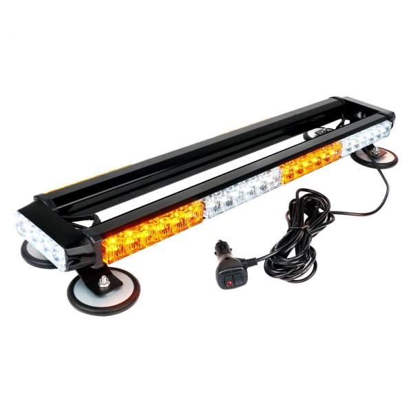 Xprite® - Pursuit Series 26" 56-LED Amber/White Magnet Mount Light Bar