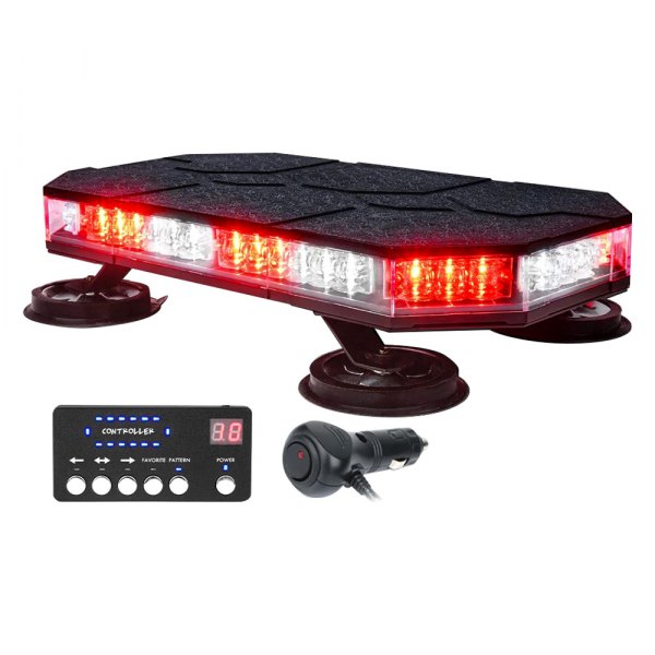 Xprite® - Ranger G2 Series 14" 42-LED White/Red Magnet Mount Light Bar