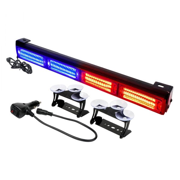 Xprite® - G2 Vigilante Series 18" Red/Blue Bolt-On/Suction Cup Mount LED Traffic Advisor Light Bar