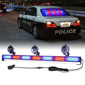 Xprite® - Controller COB LED 7 Series 31" 7 Modules Bolt-On/Suction Cup Mount Traffic Advisor Strobe Light Bar