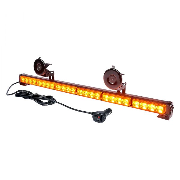 Xprite® - Controller G1 6 Series 26" 24-LED Amber Bolt-On/Suction Cup Mount Traffic Advisor Light Bar
