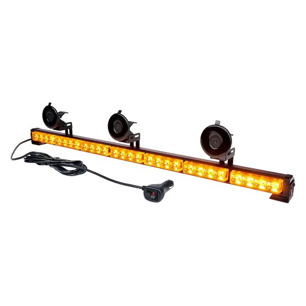 Xprite® - Controller G1 7 Series 31" 28-LED Amber Bolt-On/Suction Cup Mount Traffic Advisor Light Bar