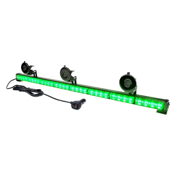 Xprite® - Controller G1 8 Series 35" 32-LED Green Bolt-On/Suction Cup Mount Traffic Advisor Light Bar