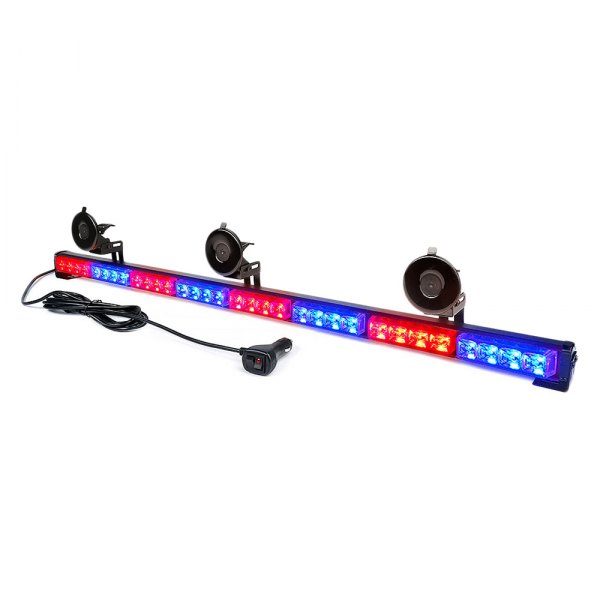 Xprite® - Controller G1 8 Series 35" 32-LED Red/Blue Bolt-On/Suction Cup Mount Traffic Advisor Light Bar