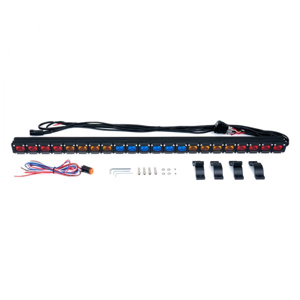 Xprite® - RX Series 36" 22-LED Red/Amber/Blue/Blue/Amber/Red Bolt-on Light Bar