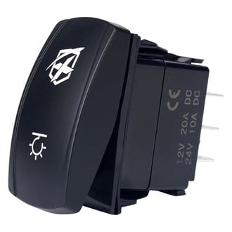 Xprite® - Laser 4-Pin SPST Rocker Blue LED Switch