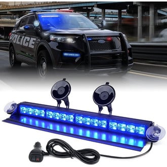 Xprite® - Suction Cup Mount LED Windshield Dash Strobe Light