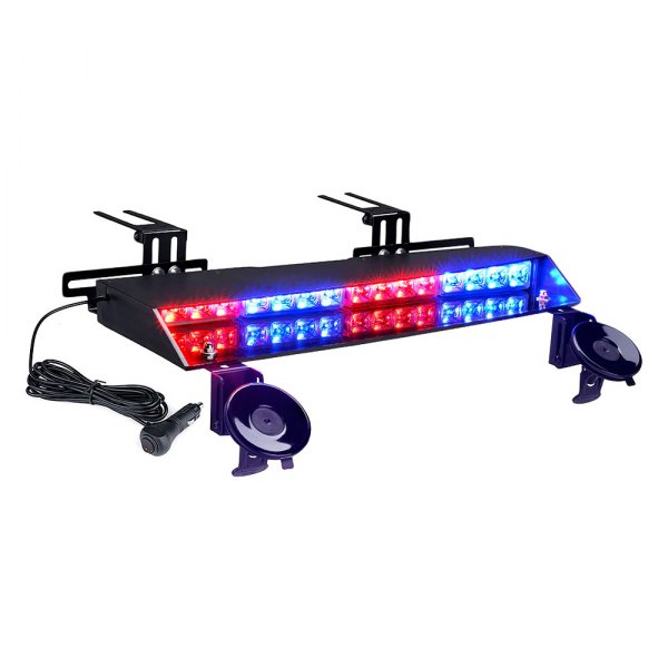 Xprite® - Chaser Series 20.1" Red/Blue Suction Cup Mount LED Visor Light