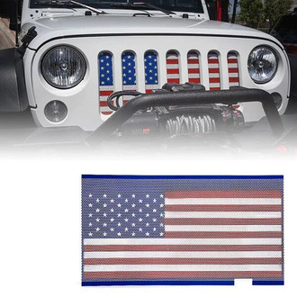 Xprite® - 1-Pc U.S. Flag Style Mesh Main Grille