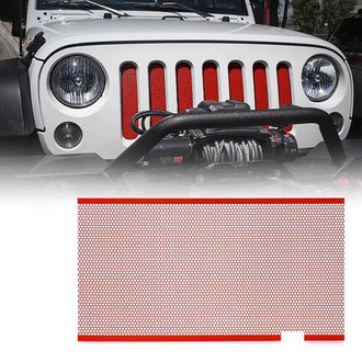 Xprite® - 1-Pc Red Mesh Main Grille