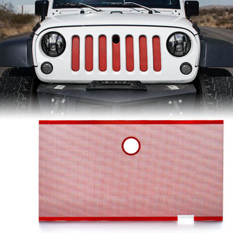 Xprite® - 1-Pc Red Mesh Main Grille