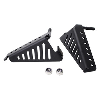 Xprite® - Black Powder Coat Foot Pegs with Slots