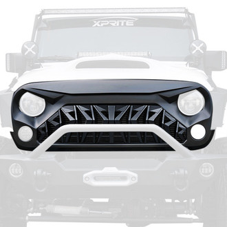 Xprite® - 1-Pc Venom Matte Black Main Grille