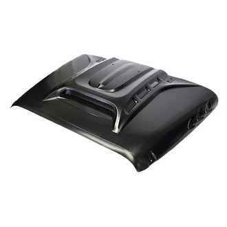 Xprite® - Piranha Series Fiberglass Hood with Functional Air Vents (Unpainted)