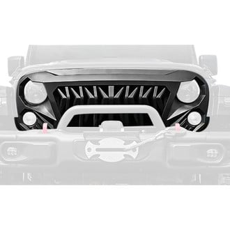 Xprite® - 1-Pc Venom Matte Black Main Grille
