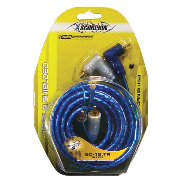 Xscorpion® - 18' 2-Channel Audio RCA Cable with Drain Wire