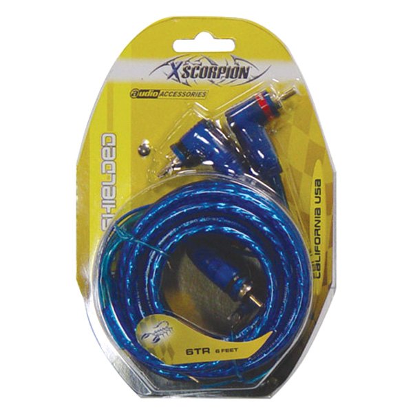 Xscorpion® - 6' 2-Channel Audio RCA Cable with Drain Wire
