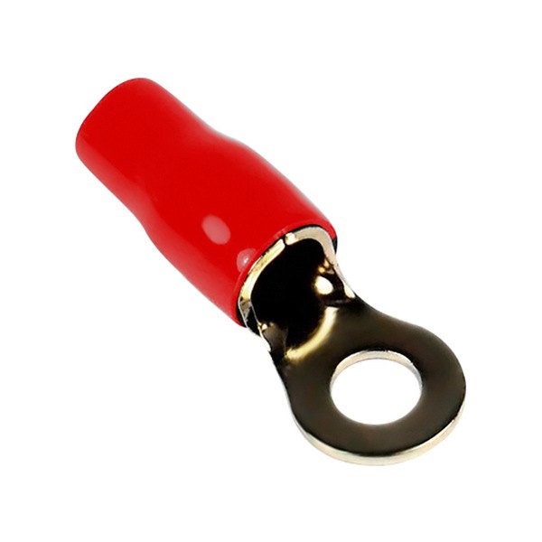 Xscorpion® - 5/16" 4 Gauge Gold Plated Red Ring Terminals