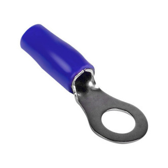 Xscorpion® RTT8B - #8 16/14 Gauge Blue Crimpable Ring Terminals