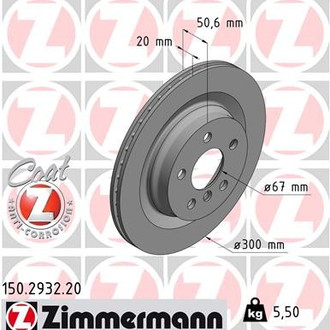 Zimmermann® - Coat-Z Rear Brake Rotor