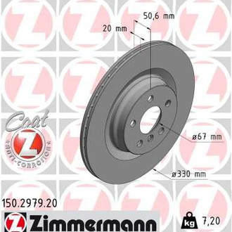 Zimmermann® - Rear Brake Rotor