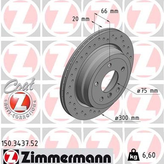 Zimmermann® - Sport-Z Rear Brake Rotor