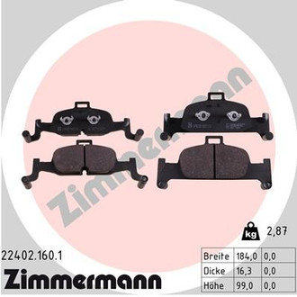 Zimmermann® - Front Disc Brake Pad Set