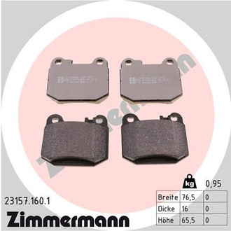 Zimmermann® - Rear Disc Brake Pad Set